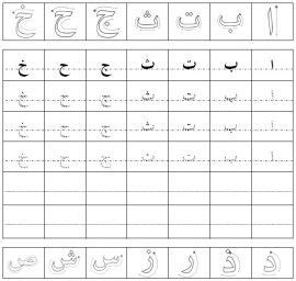Arapça harf birleştirme alıştırmaları pdf